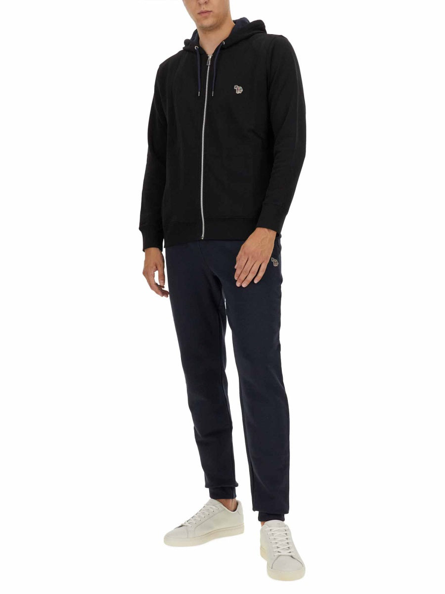 PS PAUL SMITH Men's Regular Fit Sweatshirt with Zebra Patch