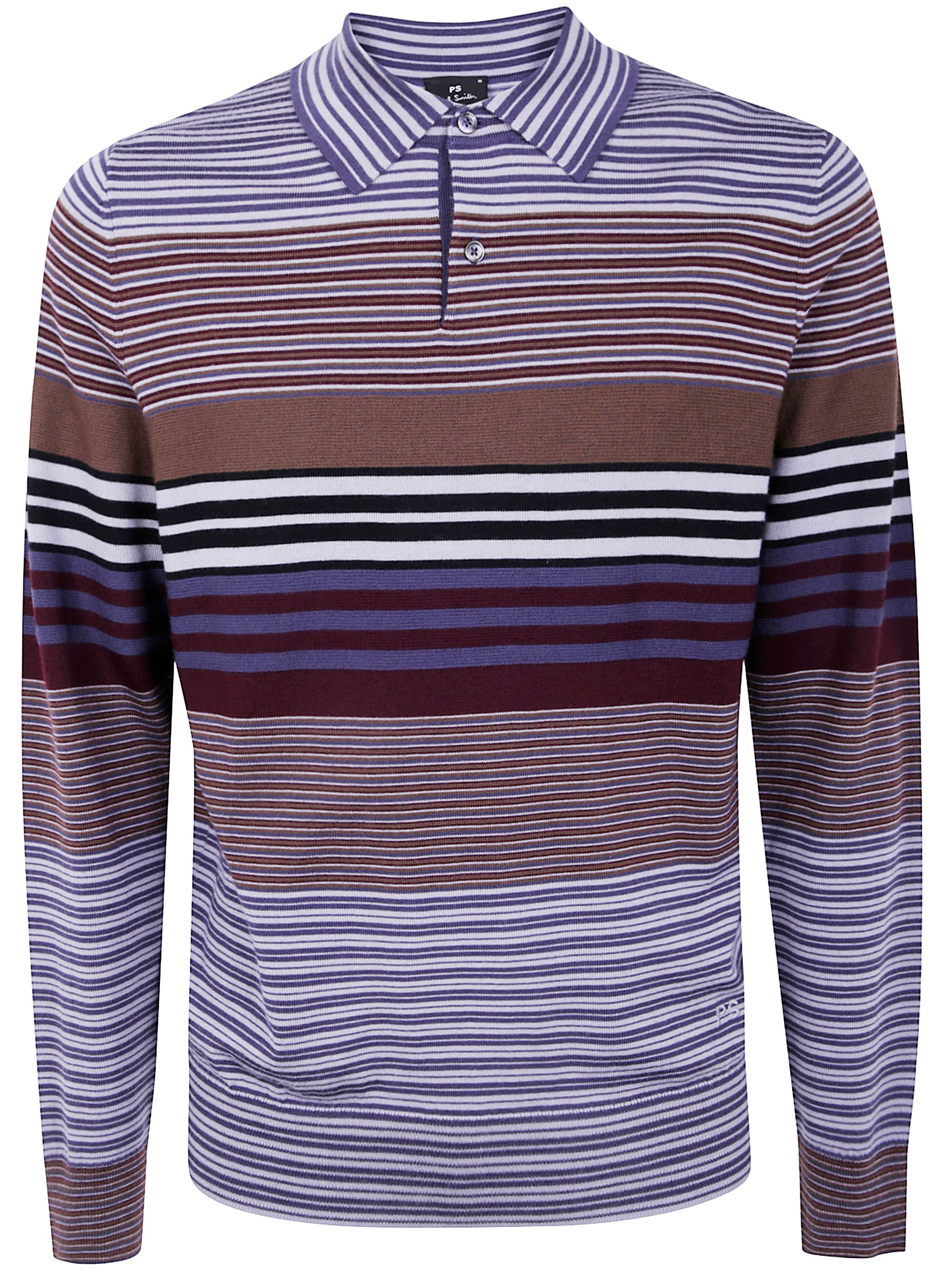 PAUL SMITH Men's Long Sleeve Polo Sweater