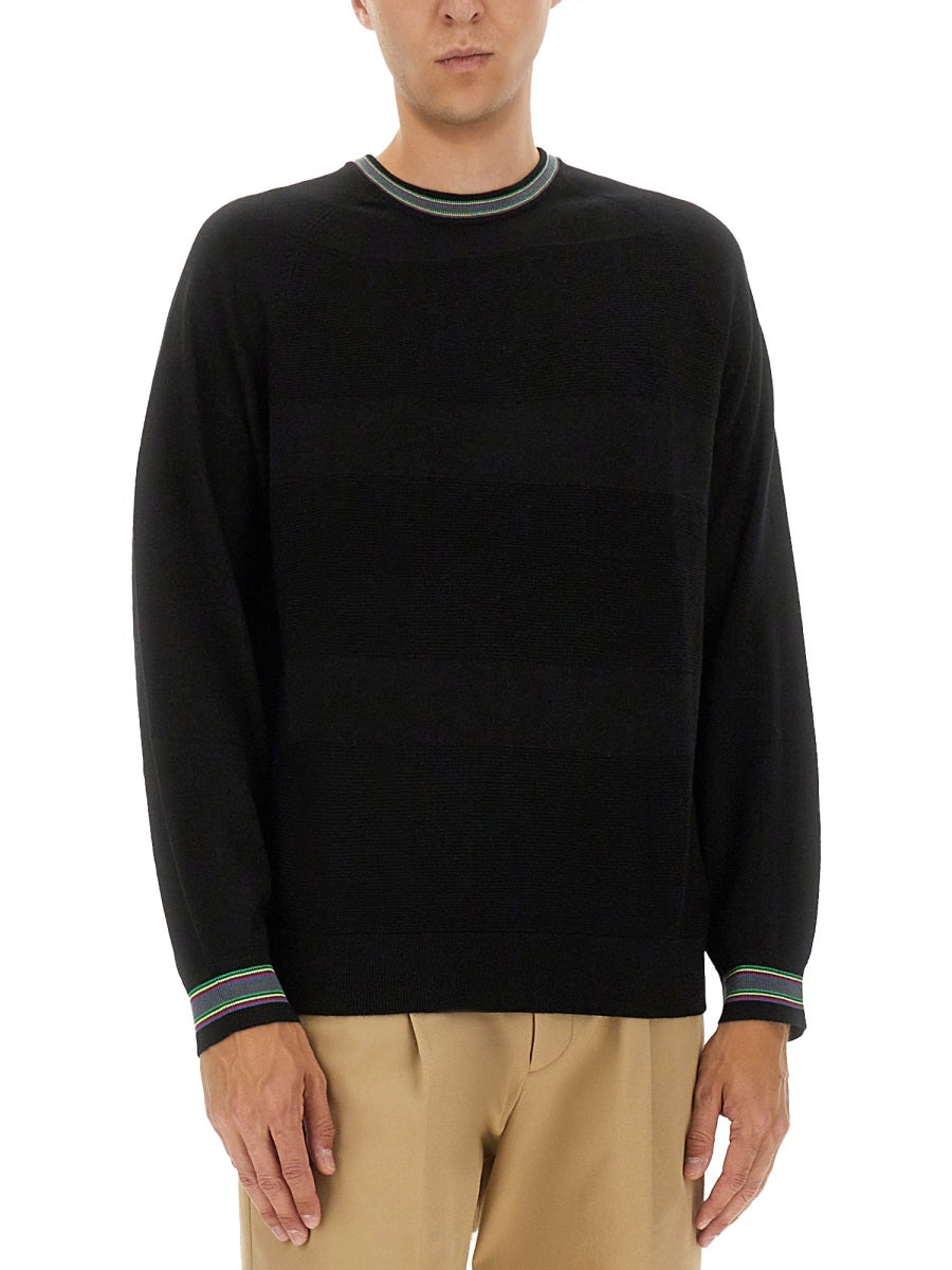 PS PAUL SMITH Men's Premium Wool-Cotton Blend Sweater