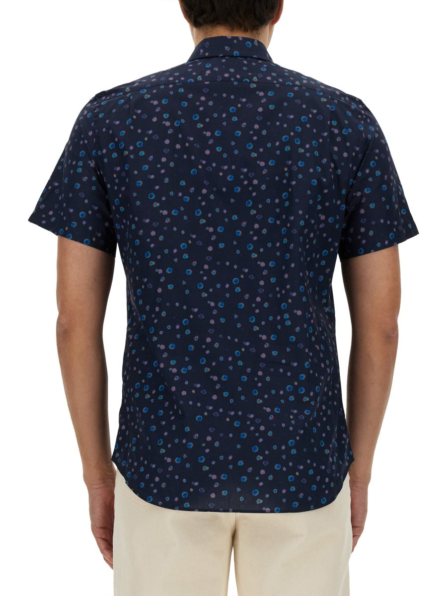 PS PAUL SMITH Tailored Fit Printed Shirt - Size L