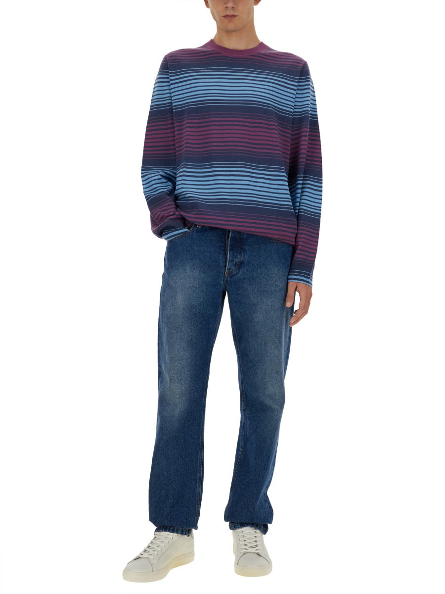 PS PAUL SMITH Striped Merino Wool Shirt - Size L