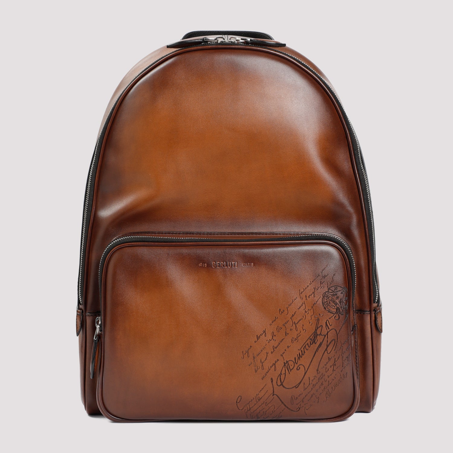 BERLUTI Intense Cocoa Leather Neo Mini Backpack