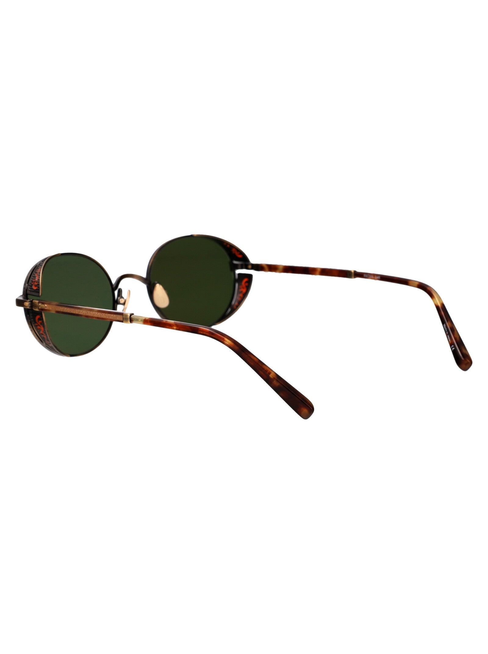 MATSUDA Unisex Titanium Sunglasses - Antique Gold Finish