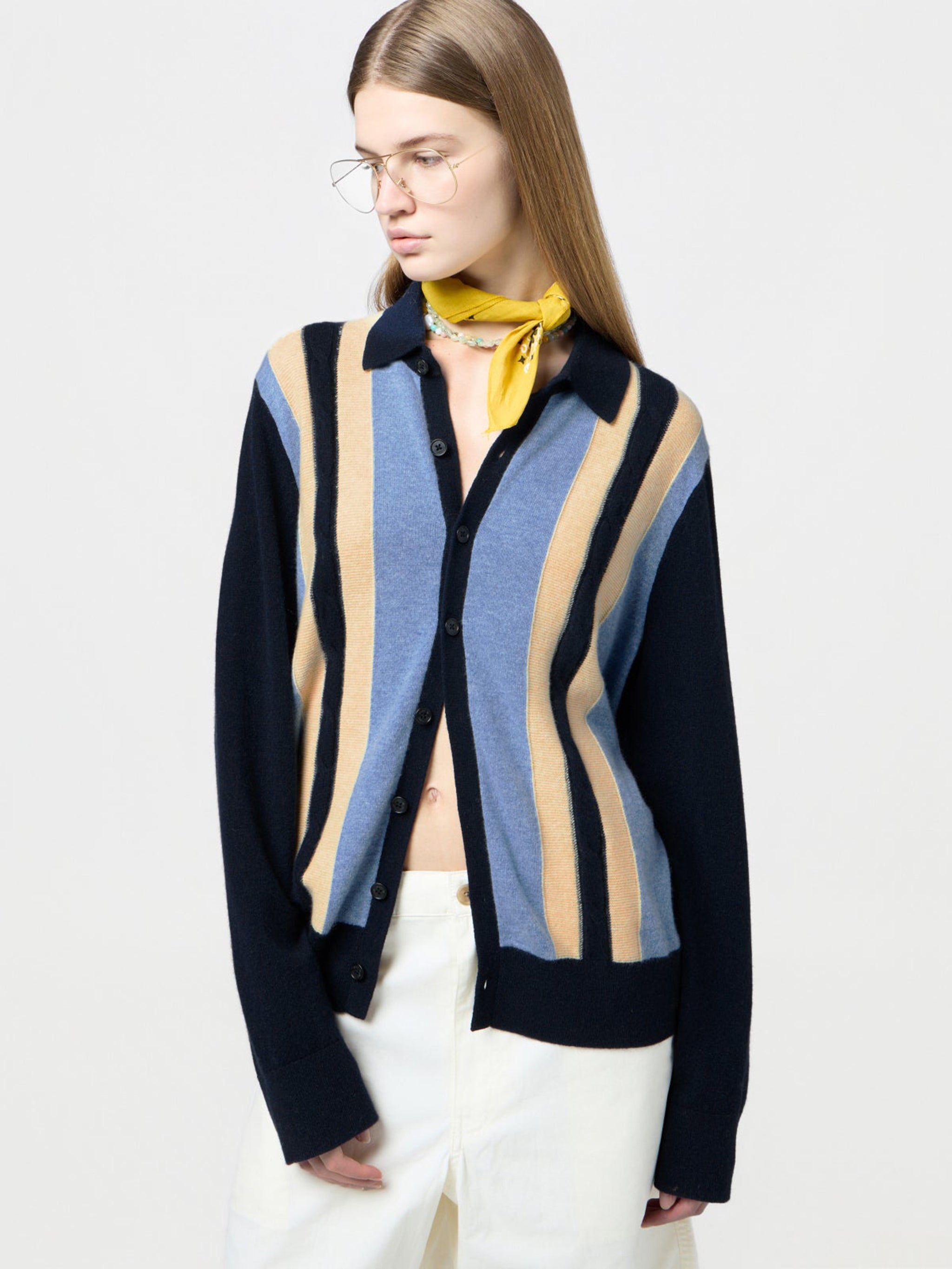 GUEST IN RESIDENCE Unisex Cashmere Cable Plaza Shirt