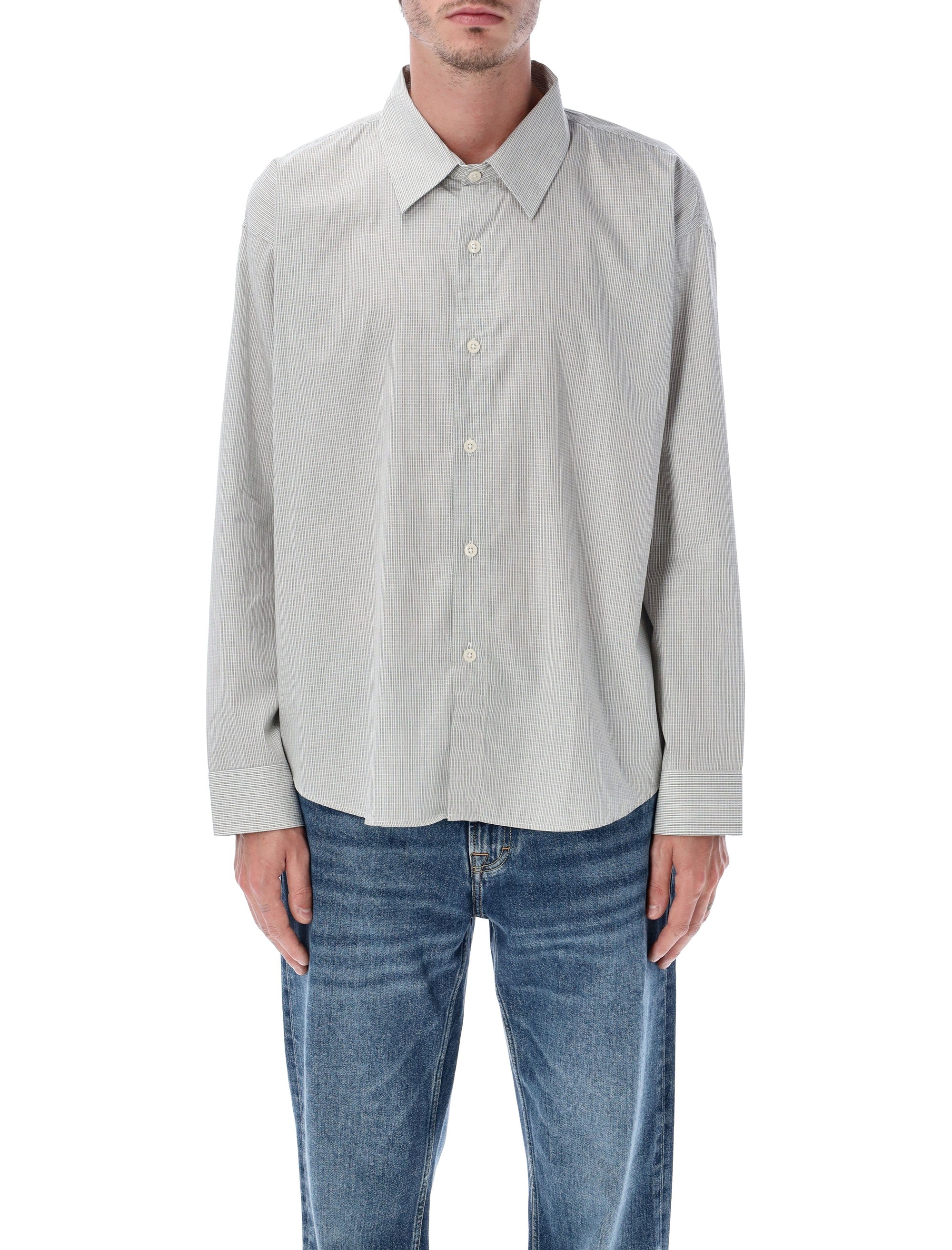 MFPEN Oversized Micro-Check Shirt - Size L