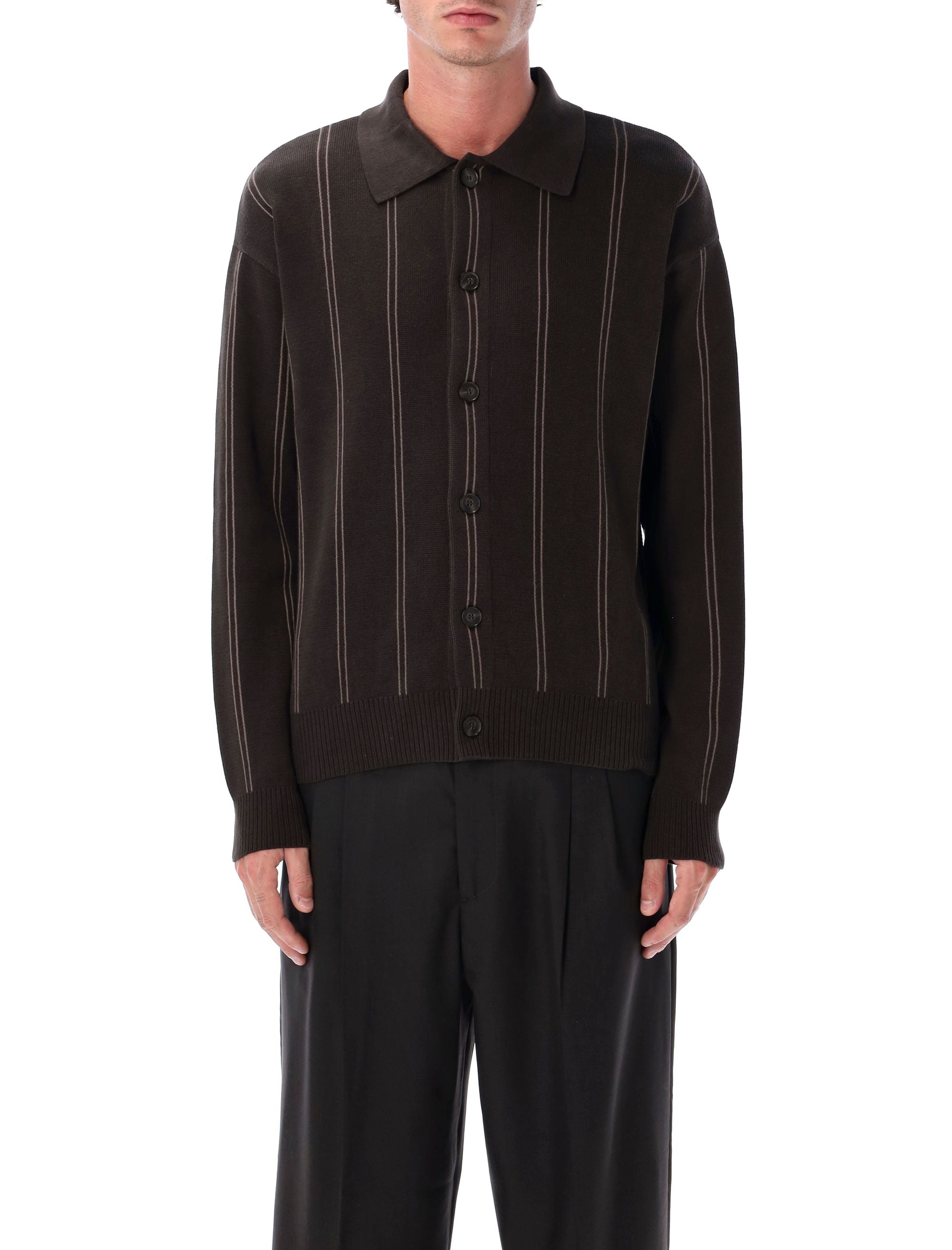 MFPEN Men's Biscuit Stripe Formal Cotton Cardigan - Size L