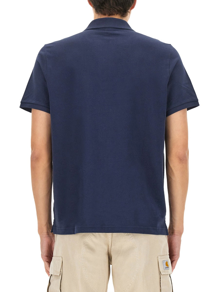 MOOSE KNUCKLES Everett Gold Polo Shirt - Regular Fit, Size L