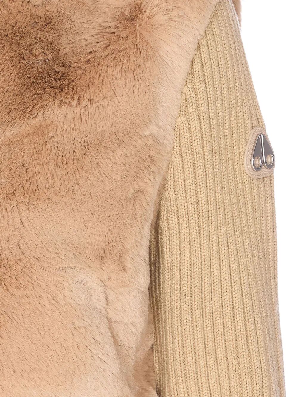 MOOSE KNUCKLES High-Neck Bunny Knit Sweater