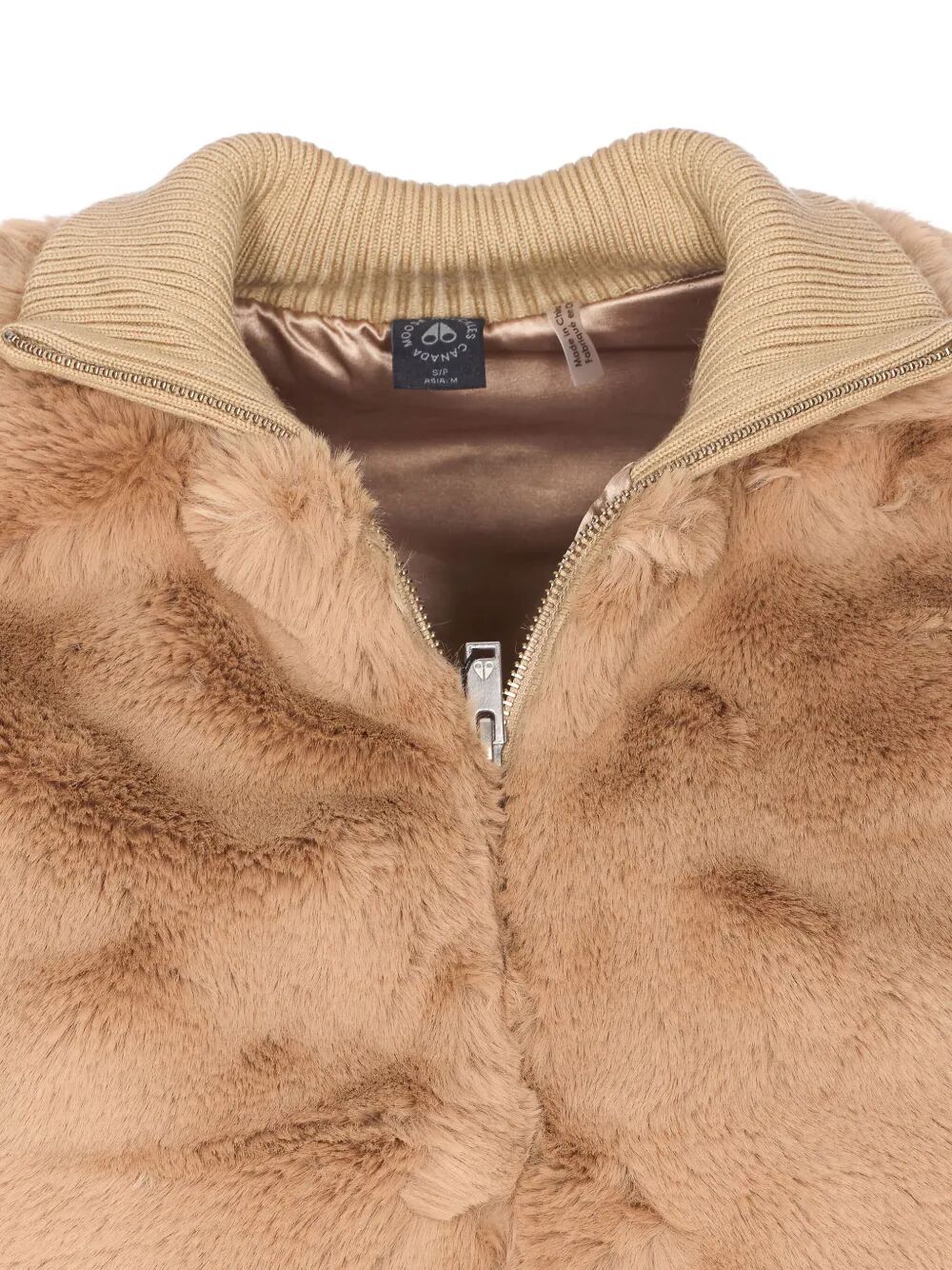 MOOSE KNUCKLES High-Neck Bunny Knit Sweater