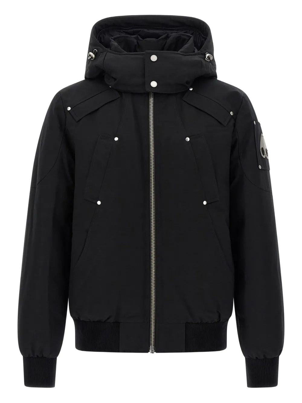 MOOSE KNUCKLES Men's Bomber Jacket with Removable Hood