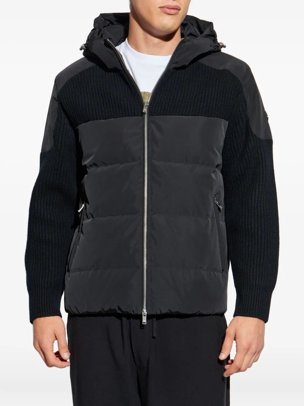 MOOSE KNUCKLES Ribbed-Panel Padded Jacket for Men