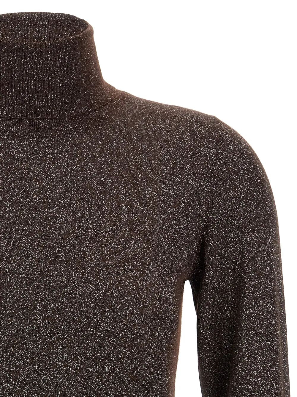 BRUNELLO CUCINELLI Sparkling Cashmere and Silk Lightweight Turtleneck Sweater
