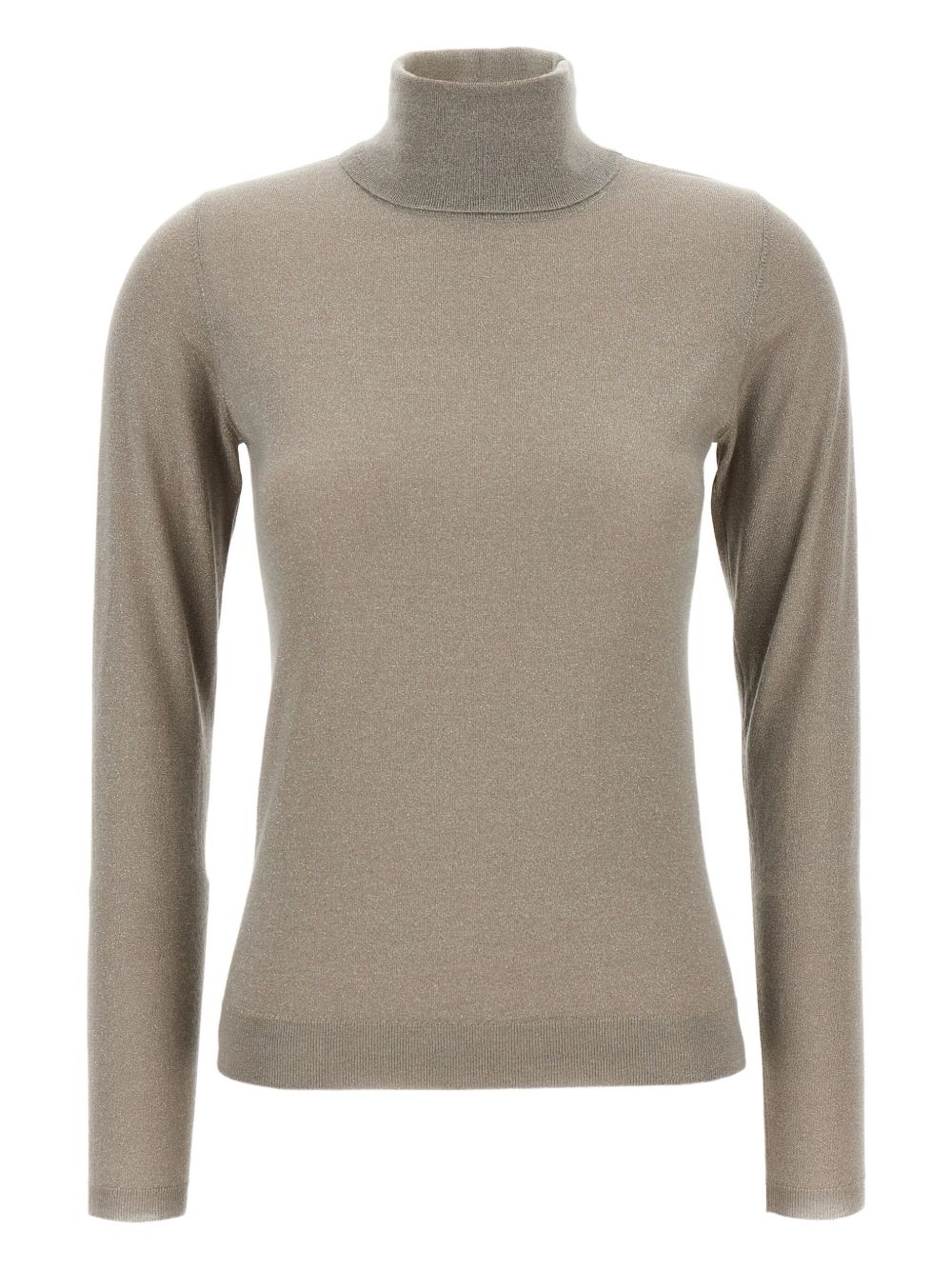 BRUNELLO CUCINELLI Sparkling Cashmere and Silk Lightweight Turtleneck Sweater