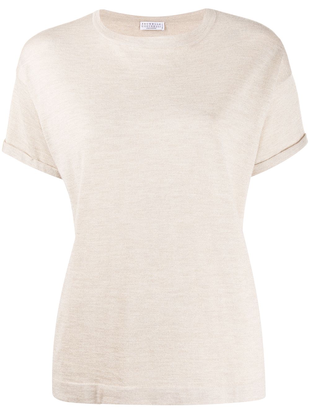 BRUNELLO CUCINELLI Cashmere and Silk Boat Neck T-Shirt - Women's