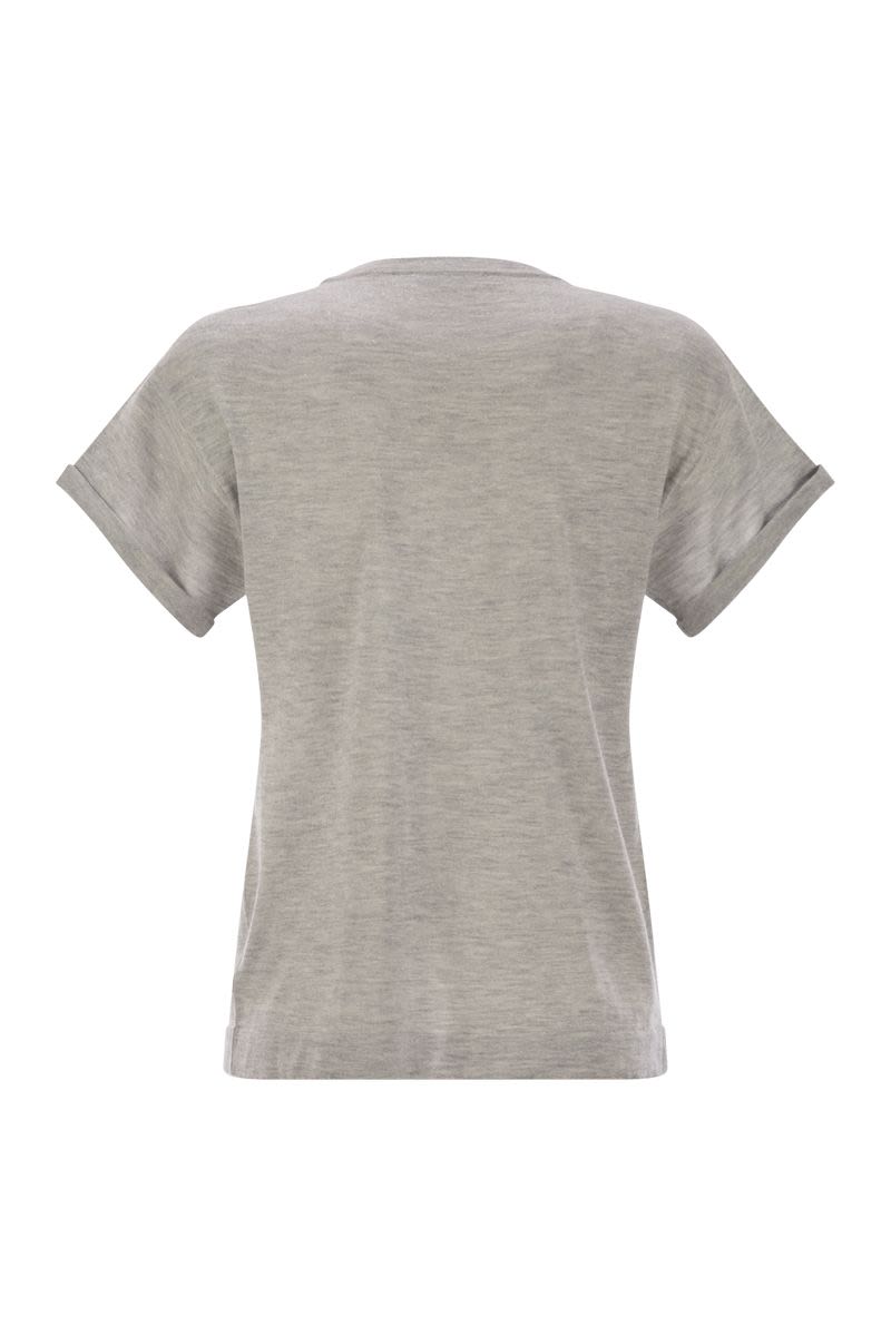 BRUNELLO CUCINELLI Sparkling Lightweight Cashmere and Silk Sweater