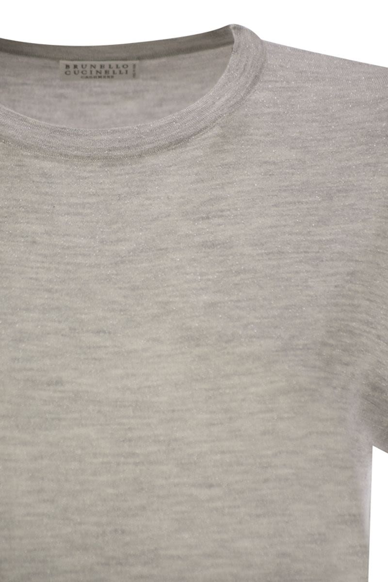 BRUNELLO CUCINELLI Sparkling Lightweight Cashmere and Silk Sweater