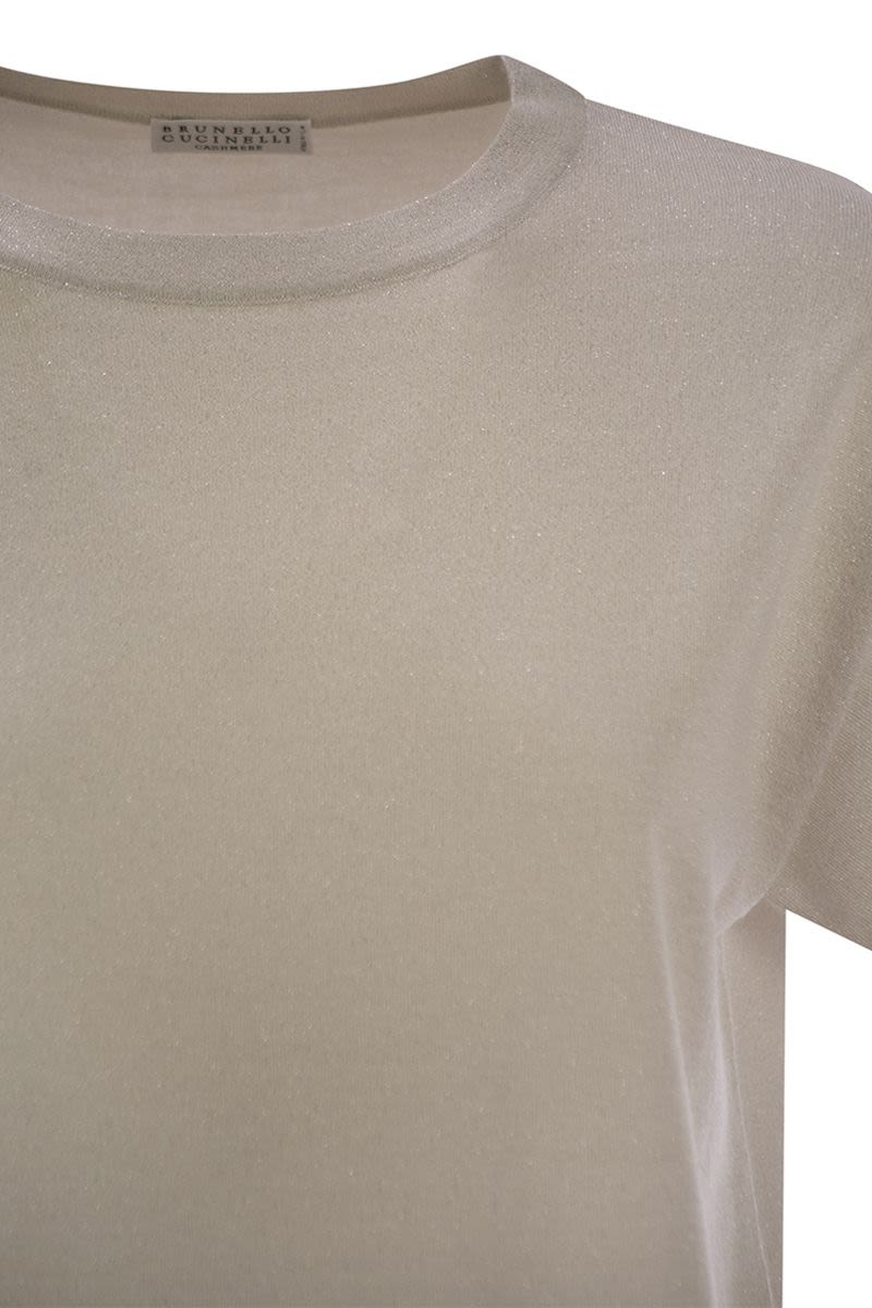 BRUNELLO CUCINELLI Sparkling Lightweight Cashmere and Silk Sweater