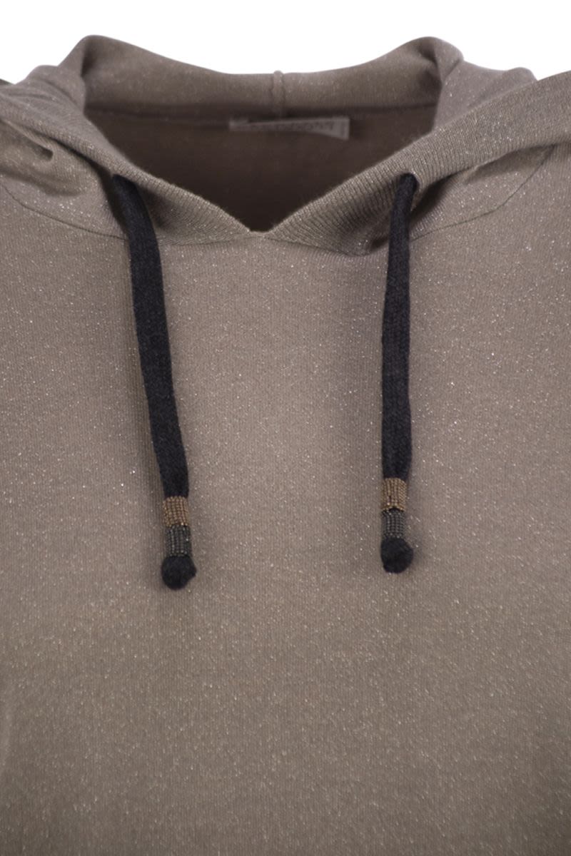 BRUNELLO CUCINELLI Luxurious Wool and Silk Blend Hoodie for Women