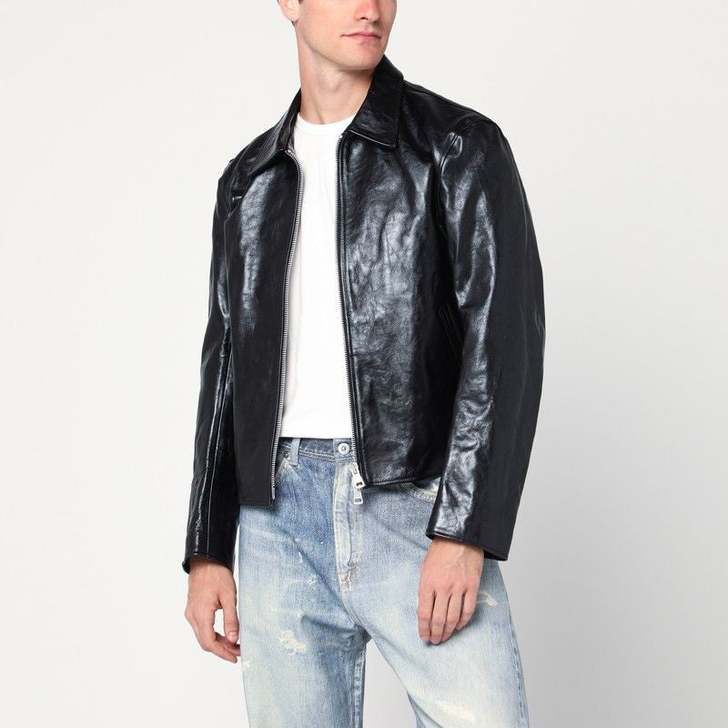 OUR LEGACY Men's Leather Zip Jacket
