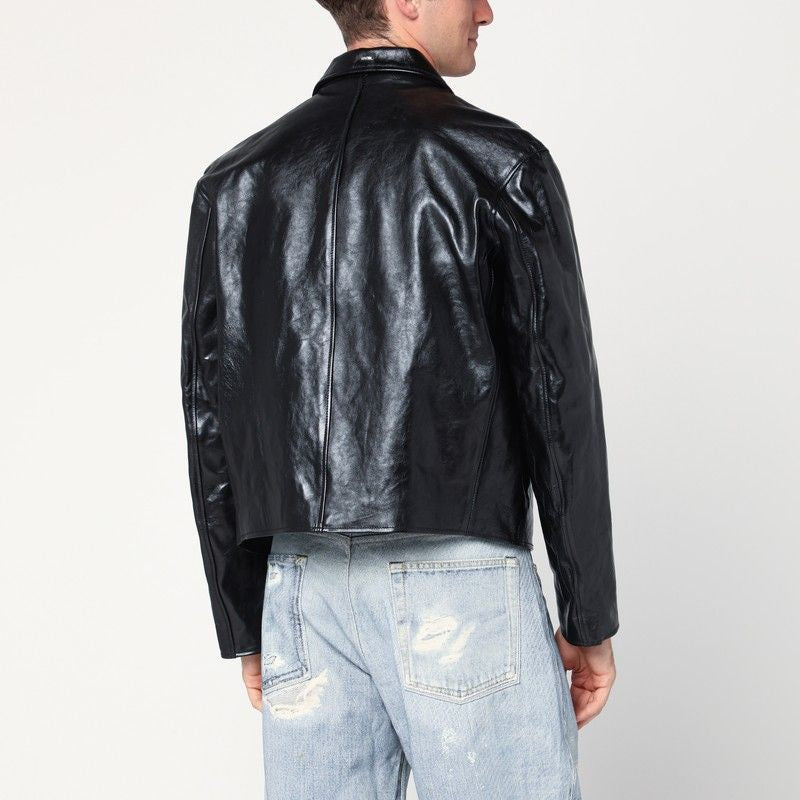 OUR LEGACY Men's Leather Zip Jacket