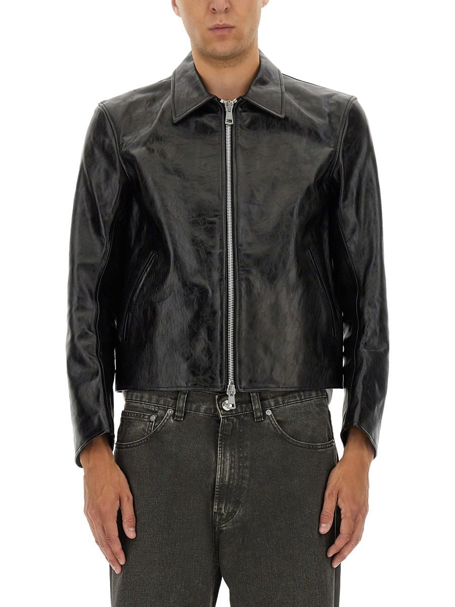 OUR LEGACY Men's Mini Leather Jacket - Size 48