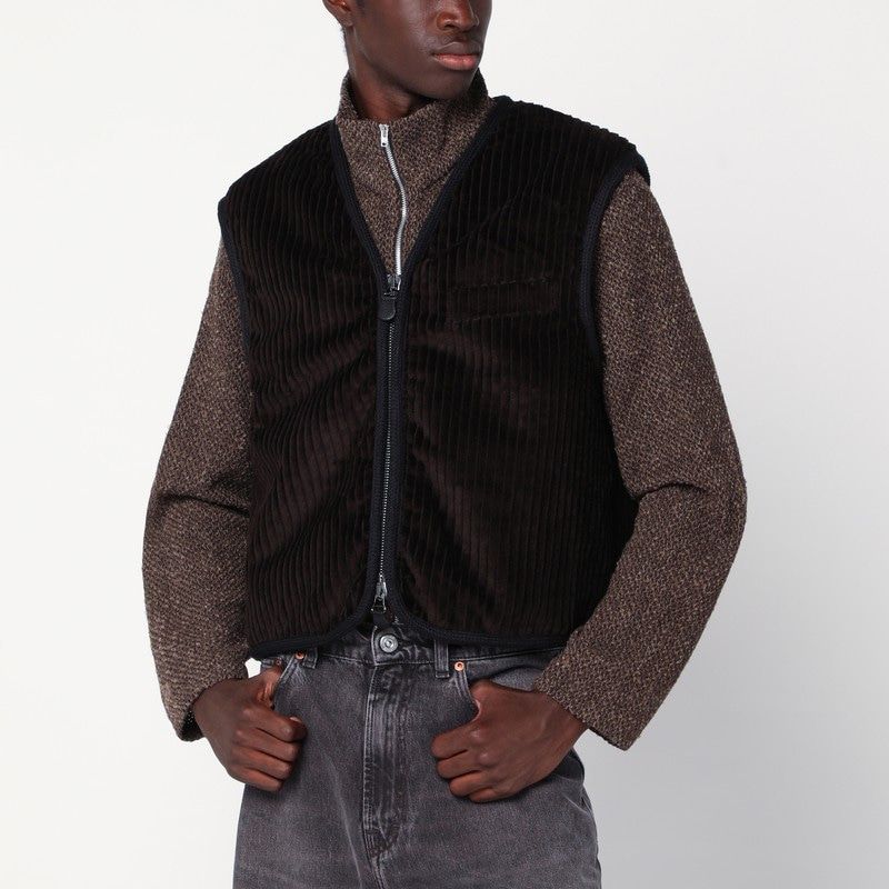 OUR LEGACY Ribbed Velvet Zip-Up Waistcoat