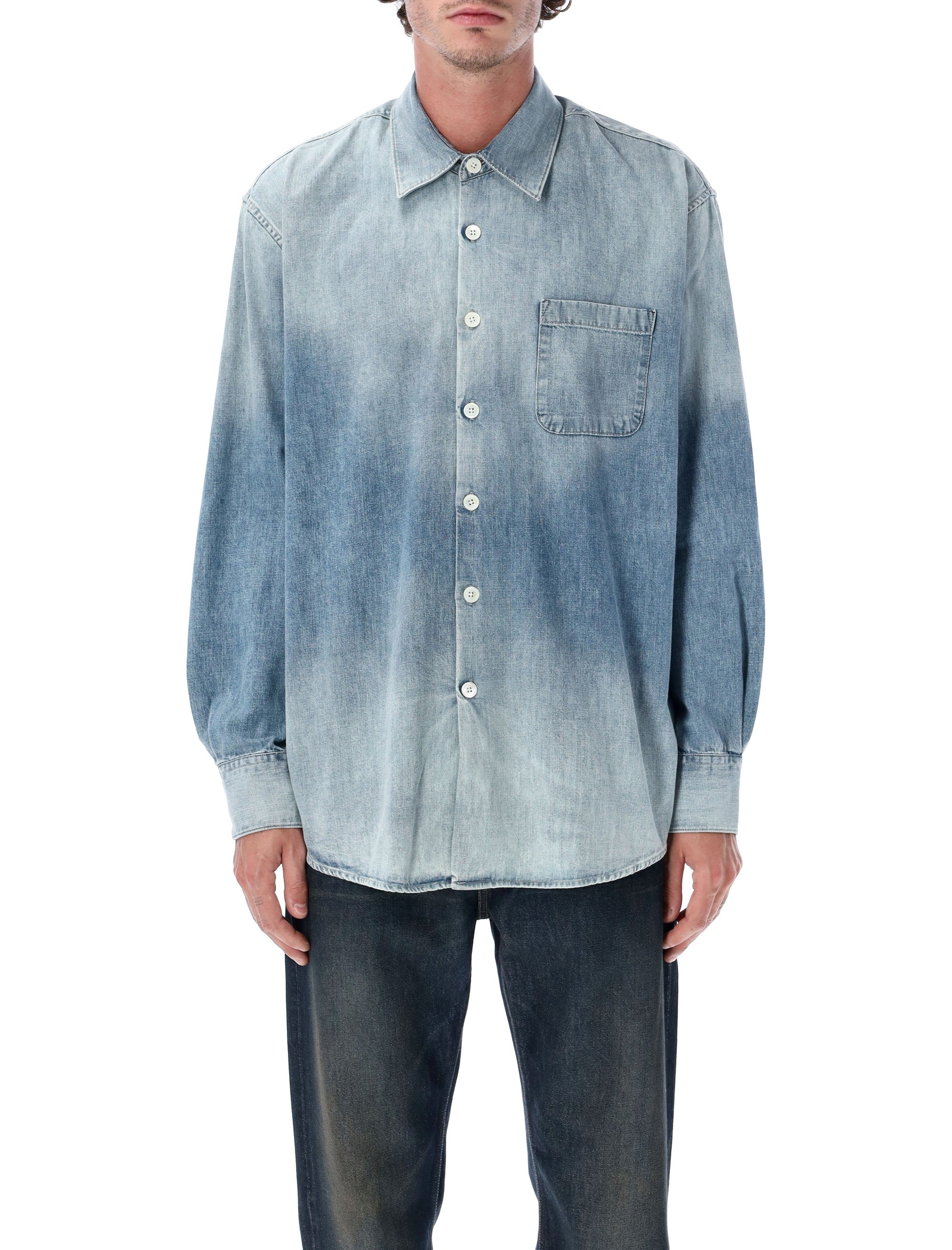 OUR LEGACY Oversized Vintage Denim Shirt - Size 50