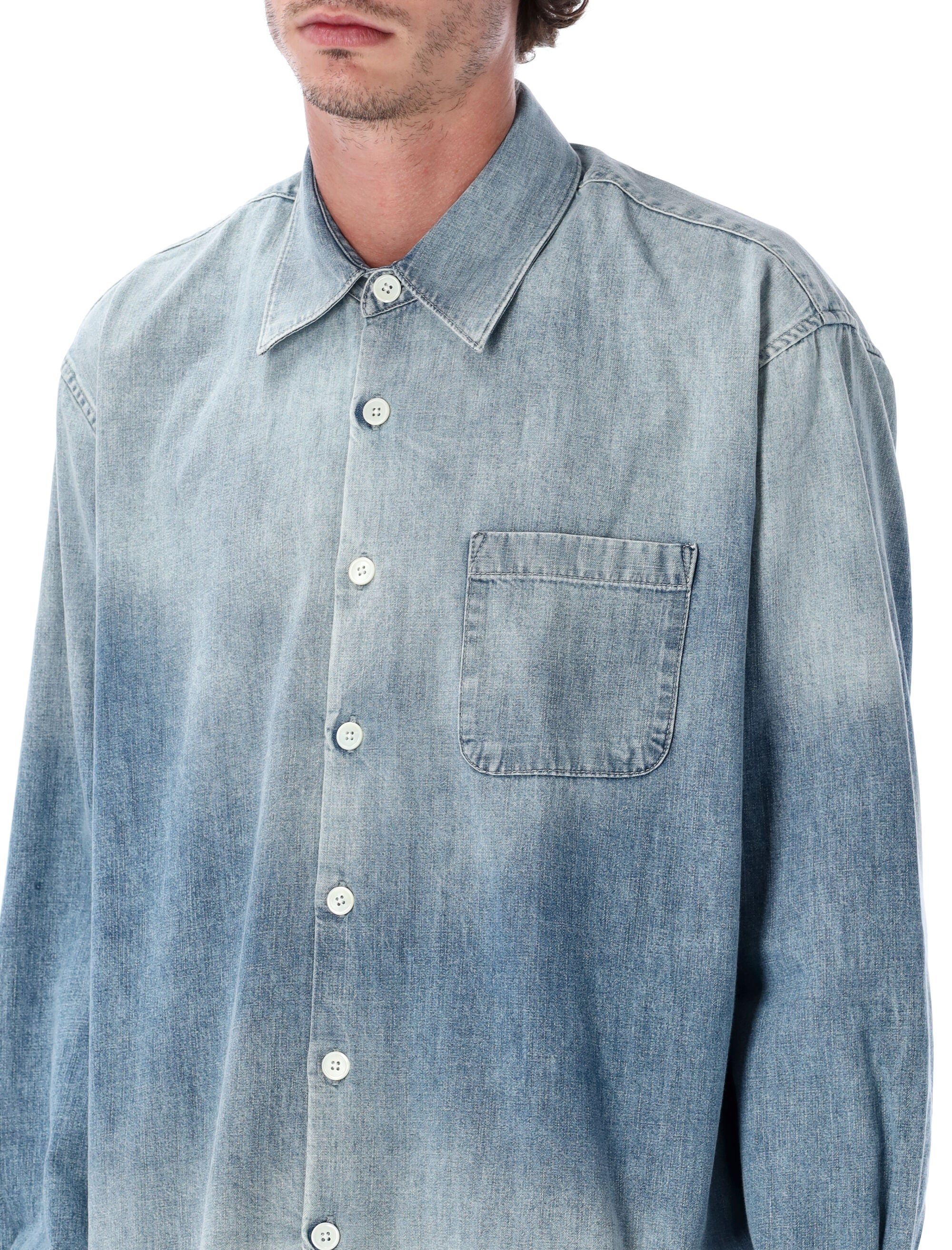 OUR LEGACY Oversized Vintage Denim Shirt - Size 50