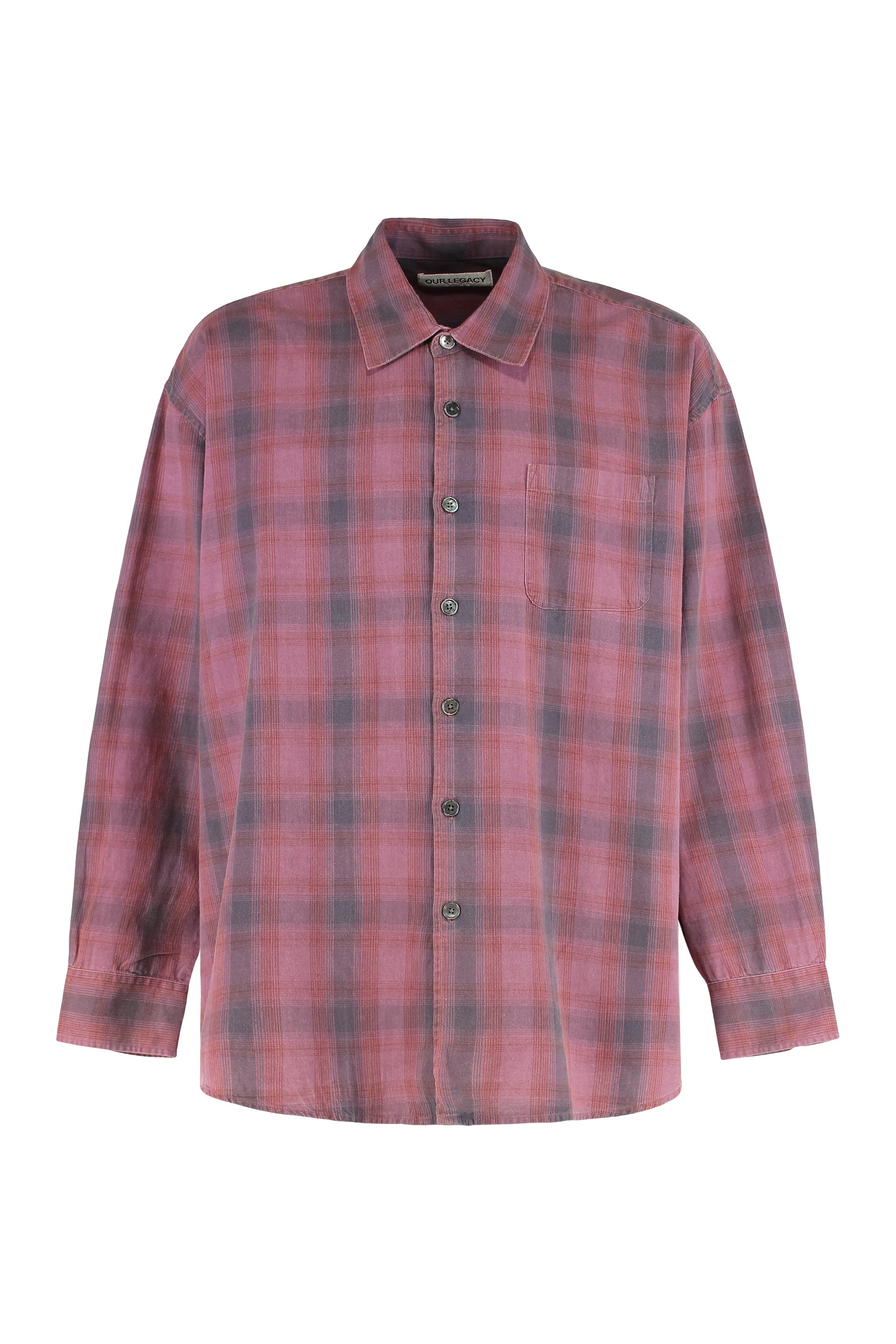 OUR LEGACY Oversized Checkered Flannel Shirt