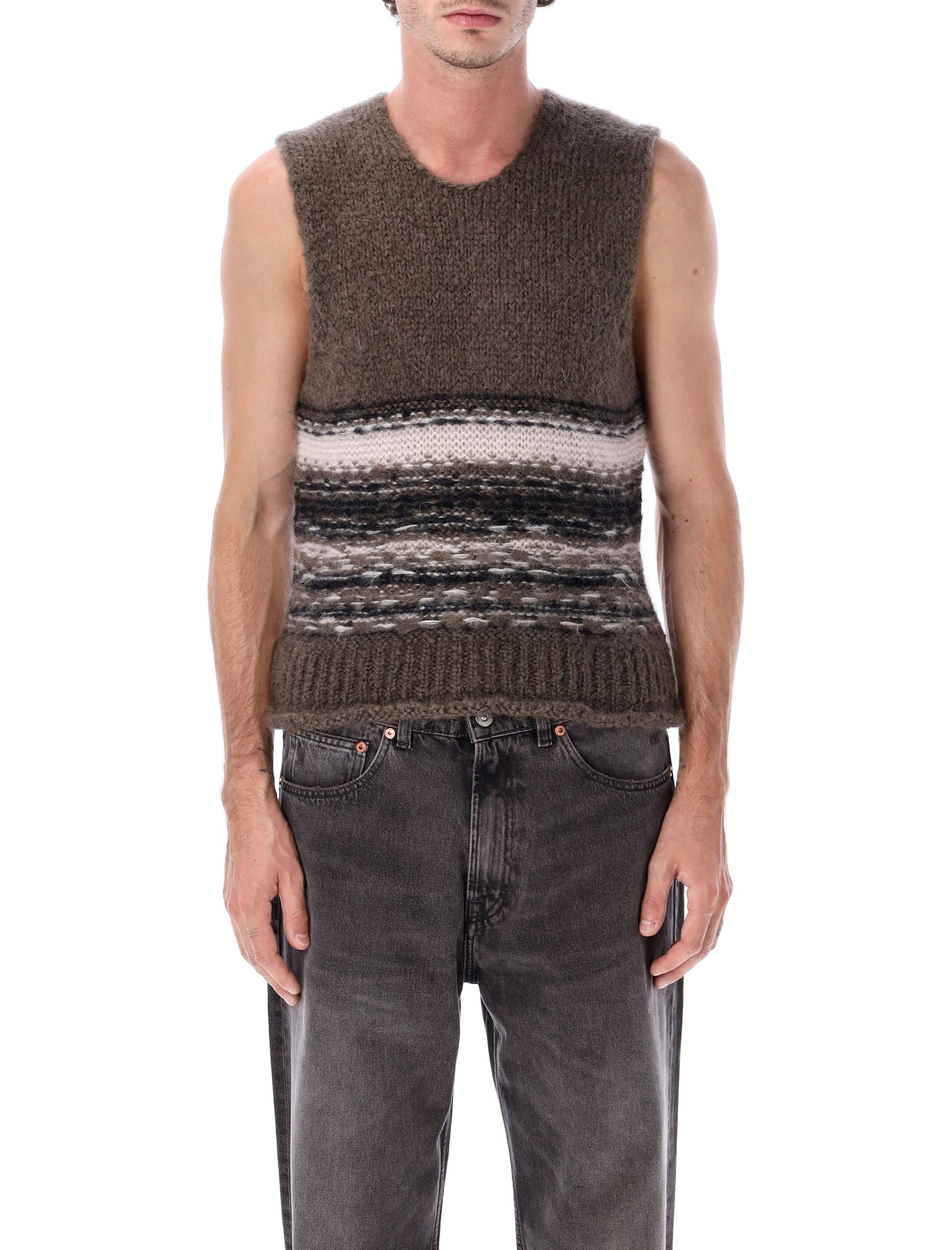 OUR LEGACY Contemporary Mohair Wool Tank Top - Size 50