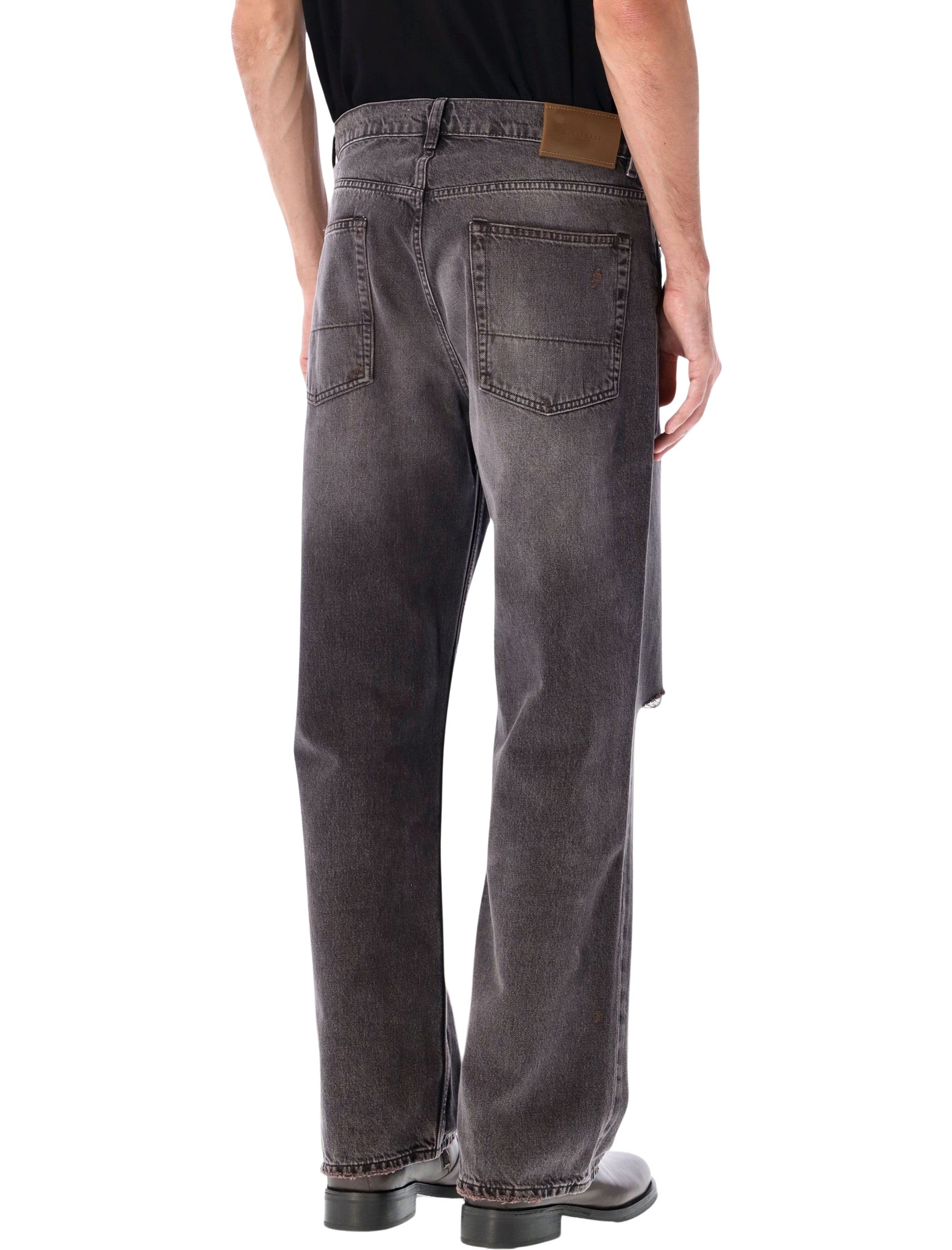OUR LEGACY Highway Coffee Wide-Leg Denim Jeans - Size 32