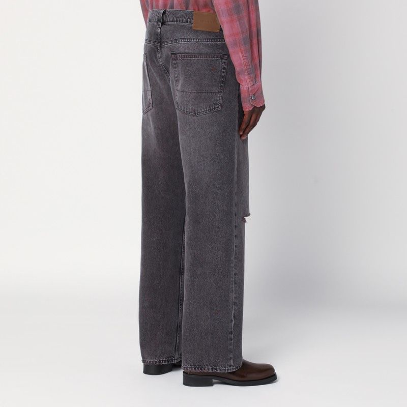 OUR LEGACY Faded Effect Distressed Jeans with Rips for Men