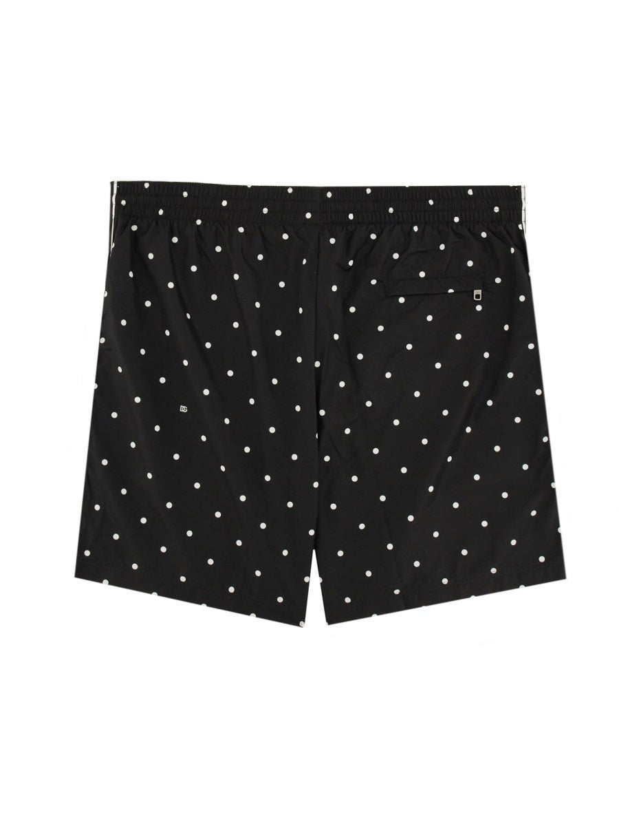 DOLCE & GABBANA Polka Dot Print Swimsuit for Men