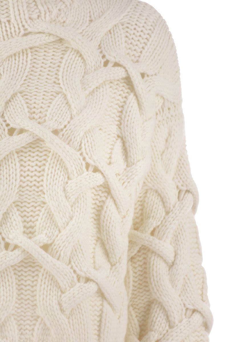 BRUNELLO CUCINELLI Braided High-Necked Cashmere Sweater