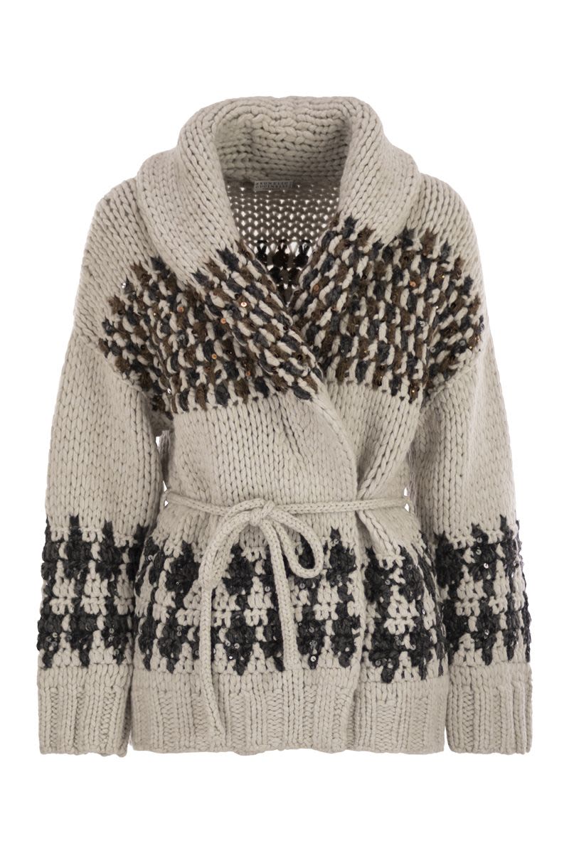 BRUNELLO CUCINELLI Handmade Opera Cardigan with Belt