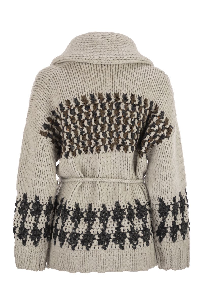 BRUNELLO CUCINELLI Handmade Opera Cardigan with Belt