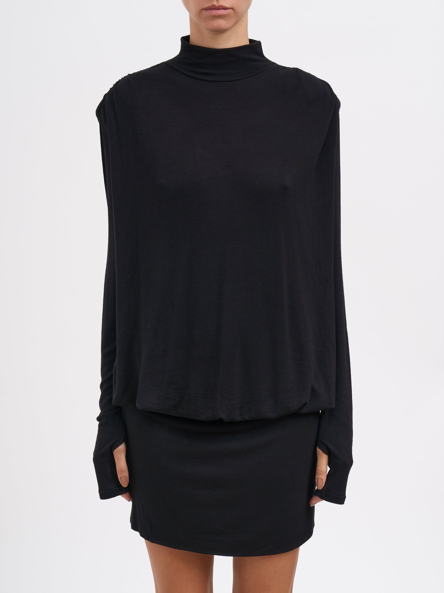 NOSTRASANTISSIMA Chic Mini Viscose Dress