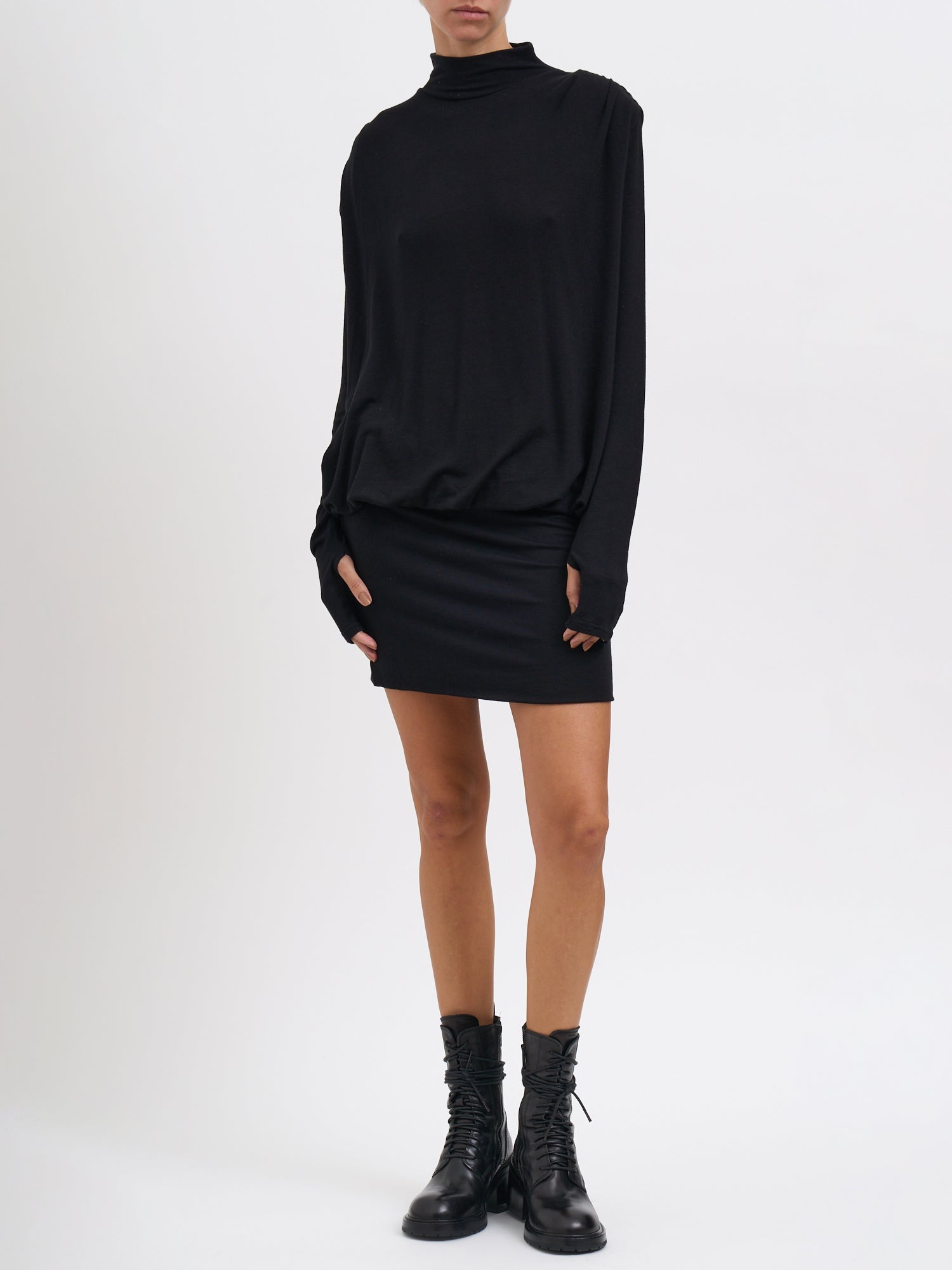 NOSTRASANTISSIMA Chic Mini Viscose Dress