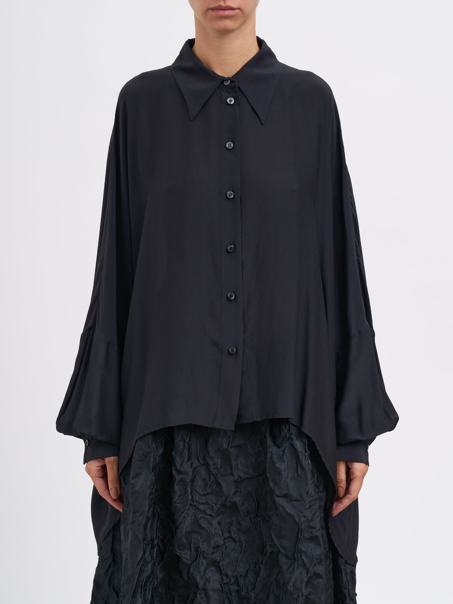 NOSTRASANTISSIMA Elegant Viscose and Silk Shirt