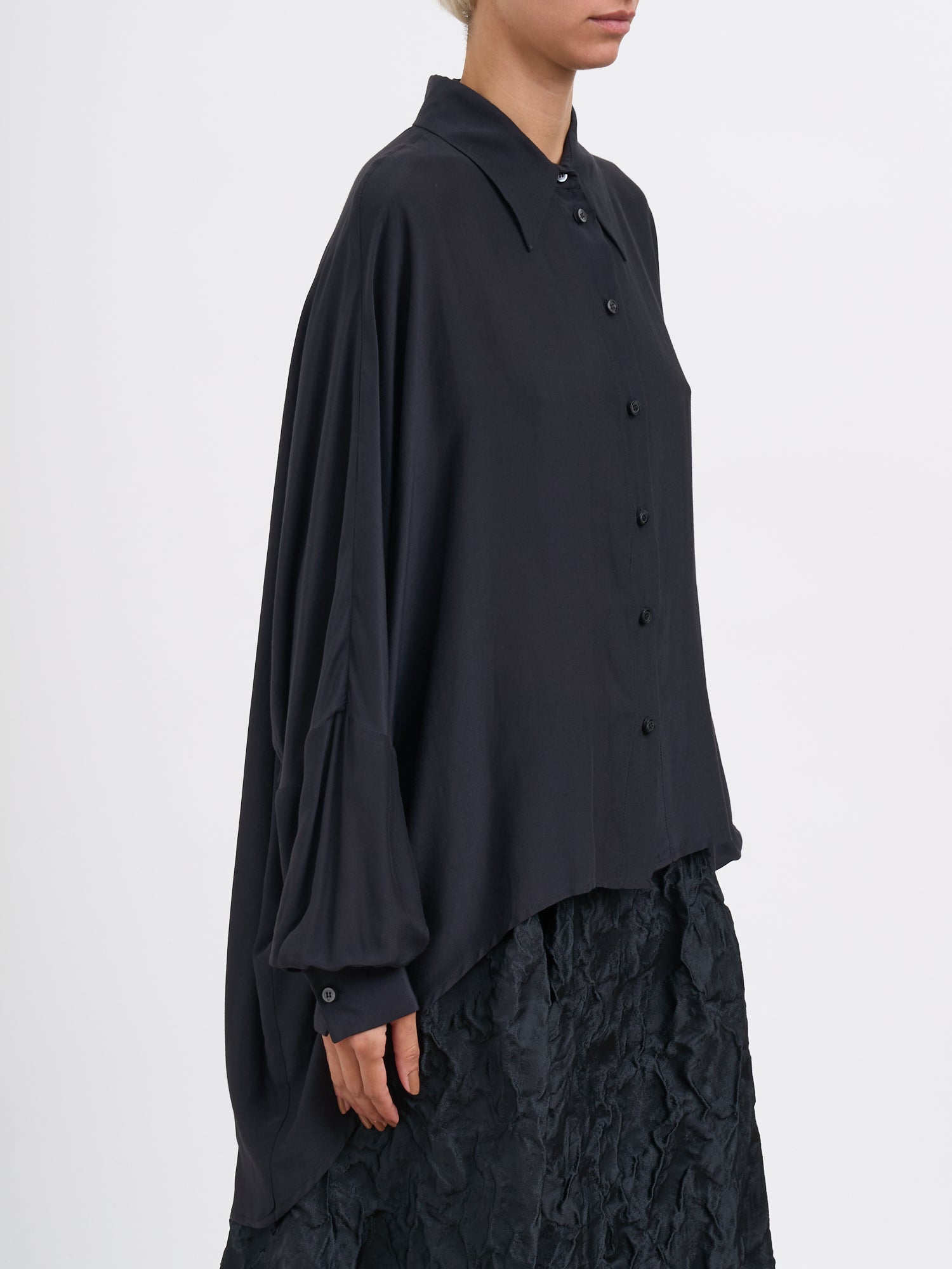 NOSTRASANTISSIMA Elegant Viscose and Silk Shirt