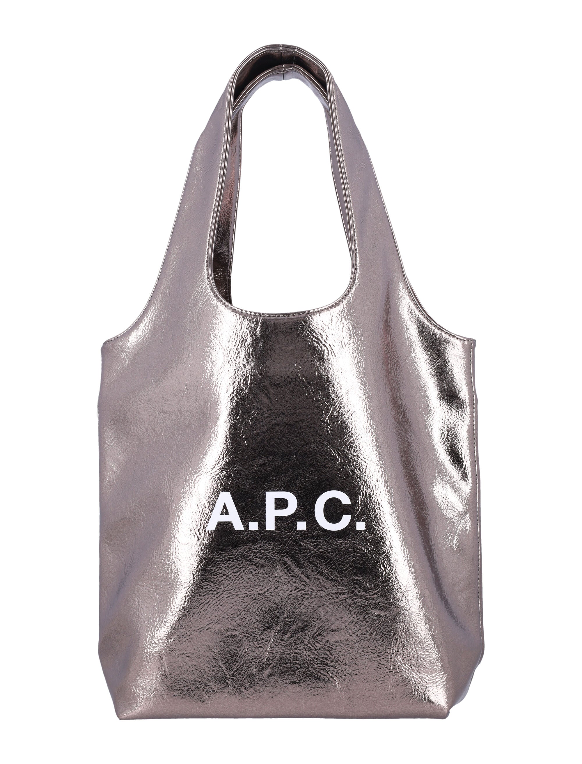 A.P.C. Mini Metallic Eco Leather Tote Handbag