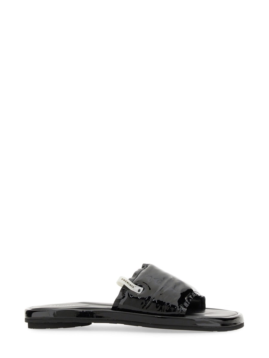 PREMIATA Luxe Lamb Leather Slide Sandal for Women