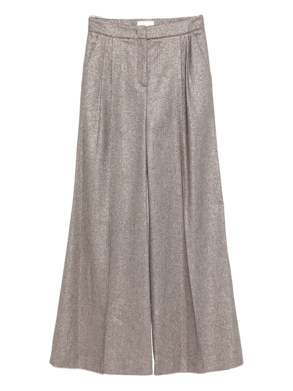 VIA MASINI 80 Elegant 100% Wool Trousers for Women - FW25 Collection