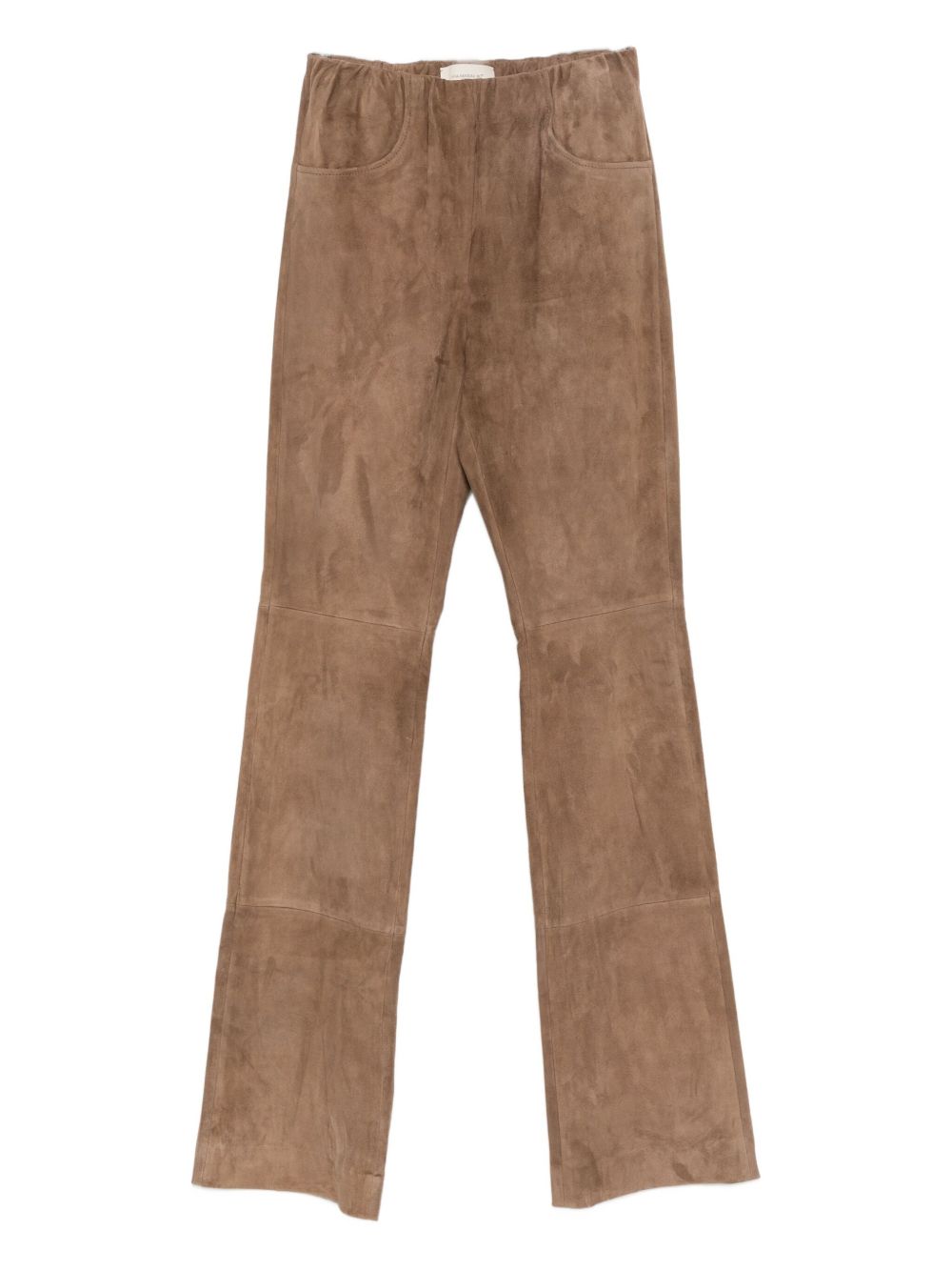 VIA MASINI 80 Flared Leg Leather Trousers