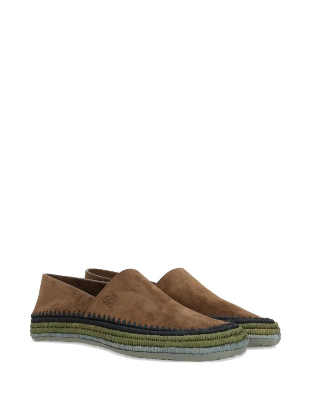 LOEWE Suede Slip-On Espadrilles for Men