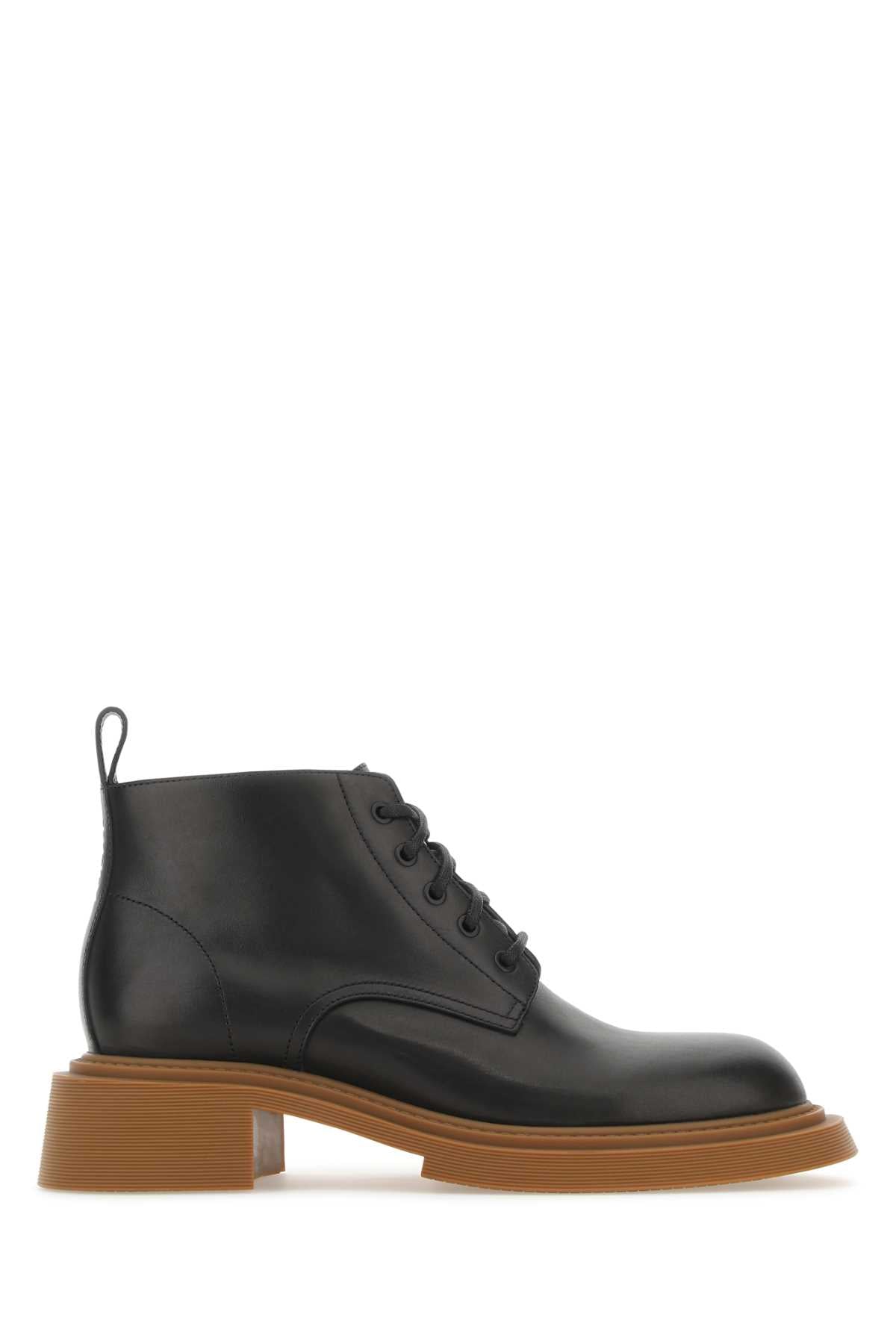 LOEWE Men's Leather Ankle Boots - Spring/Summer 2025