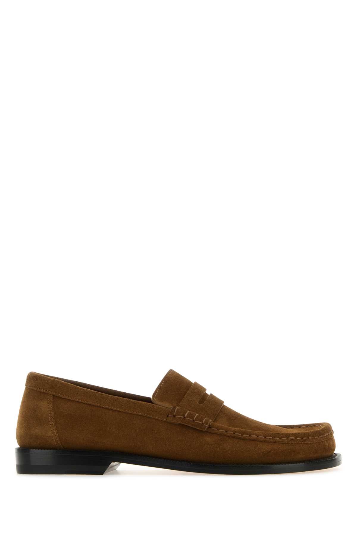 LOEWE Suede Campo Loafers for Men