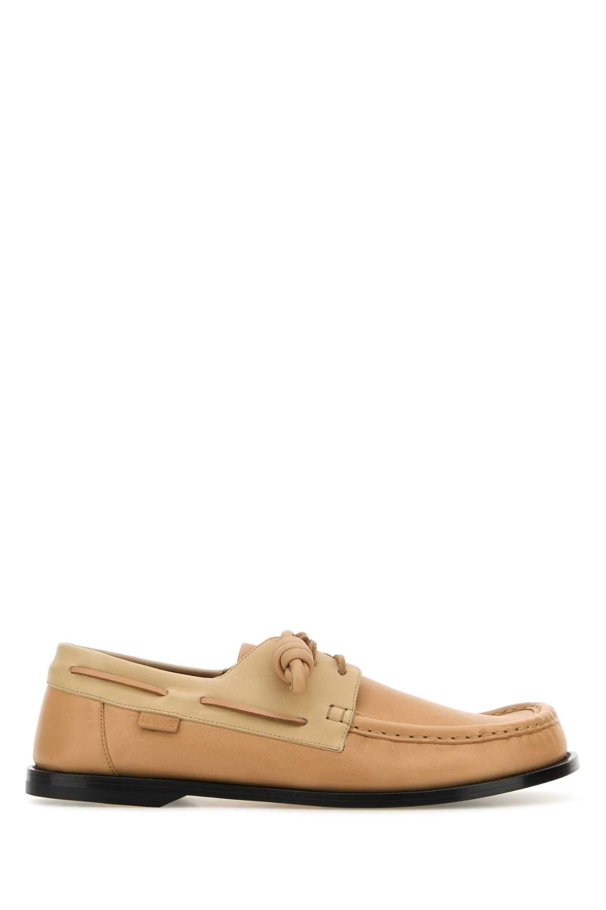 LOEWE Leather Campo Boat Loafers for Men