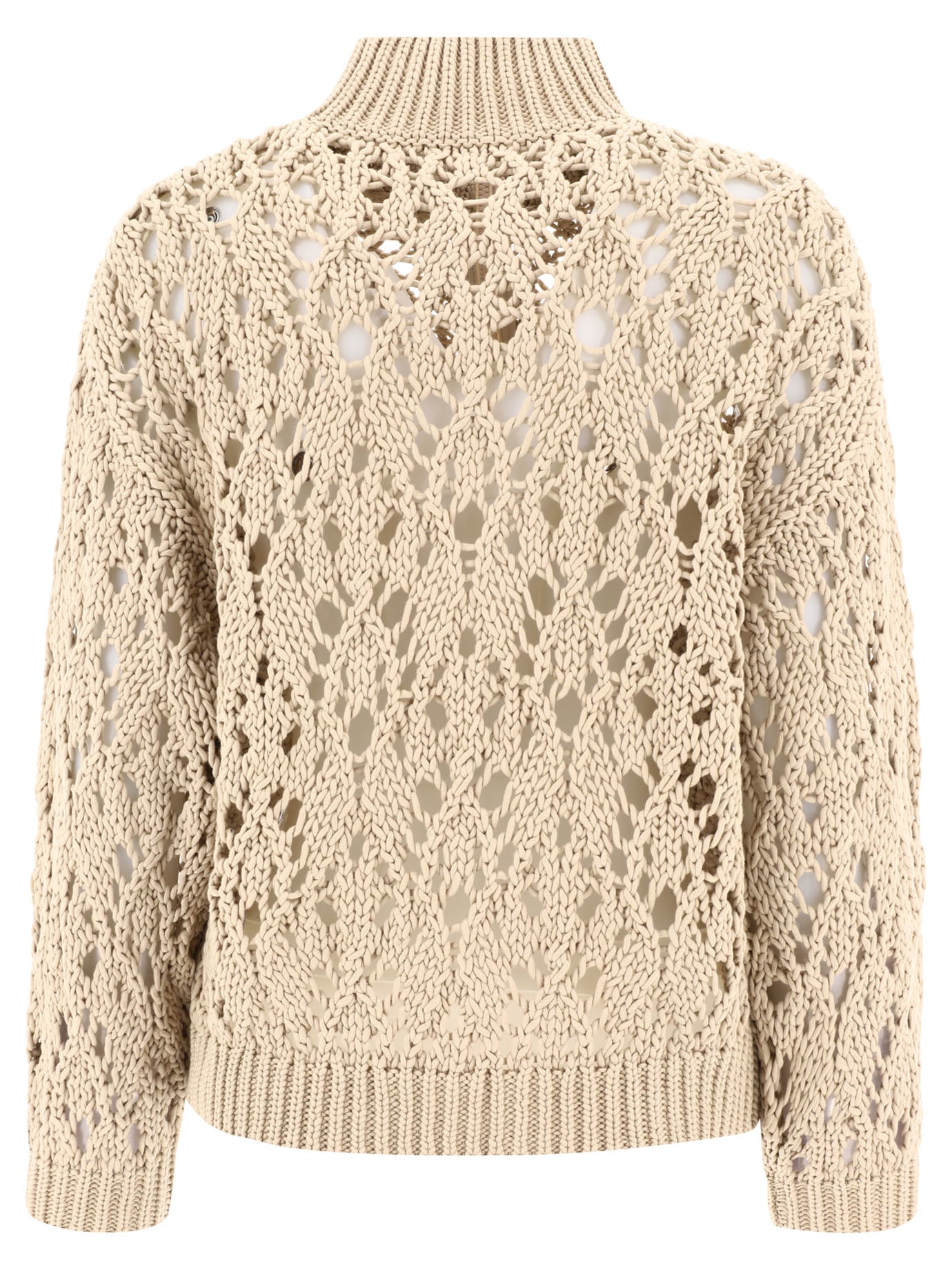BRUNELLO CUCINELLI Lace Stitch Cardigan for Women