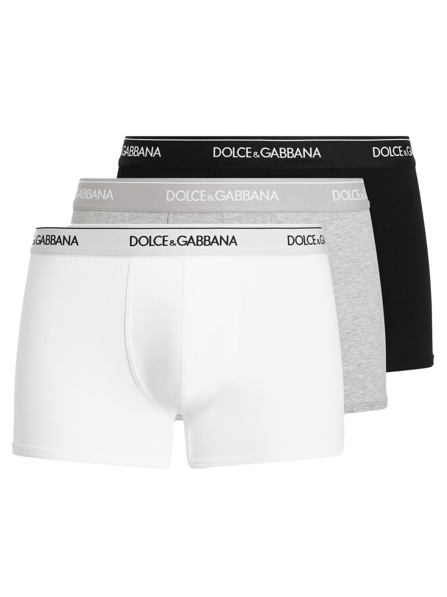 DOLCE & GABBANA 3-Pack Regular Fit Boxer Shorts for Men